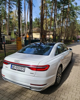 Audi A8 cena 210000 przebieg: 97000, rok produkcji 2019 z Warszawa małe 667